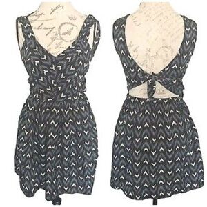 BAND OF GYPSIES Open Tie Back Dress